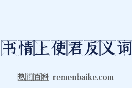 书情上使君反义词是什么意思的图片